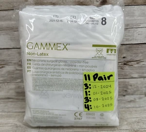 Gammex Non-latex Surgical Gloves Powder-Free *11 Pair* Size: 8 *See Date* 12/24+ - Picture 1 of 4