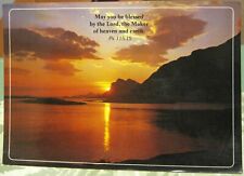 Postcard Religion Christianity  verse Psalms 115-15 - posted 1986