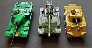 Vintage Matchbox 1974 Battle Kings Sherman Tank, Howitzer, and Chieftain Tanks - Picture 1 of 7
