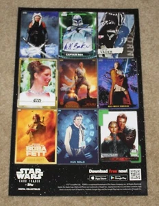 STAR WARS CELEBRATION 2022 TOPPS CARD TRADER ART POSTER 11" x 17" - Picture 1 of 1