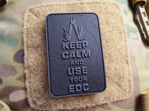 JTG Keep Calm and use your EDC Patch, blackops, JTG 3D Rubber Patch - Bild 1 von 3