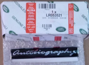 Range Rover OEM Genuine L405 Autobiography Black With Chrome Badge Brand New - Picture 1 of 1