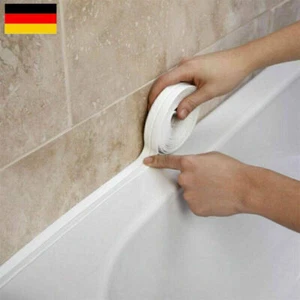 Wannendichtband Dichtband Badezimmer Badewanne Dusche Fuge selbstklebend Weiß - Bild 1 von 12
