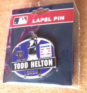 2024 Hall of Fame Induction pin Todd Helton Colorado Rockies c45101 - Picture 1 of 5