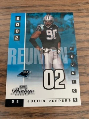 2003 Julius Peppers Playoff Prestige Reunion 0436/2002 - Image 1 of 2