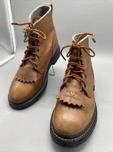 Ariat Women’s Western Kiltie Leather Roper Sz 9B Work Boot Oil Rstnt Sole -Read - Picture 1 of 24