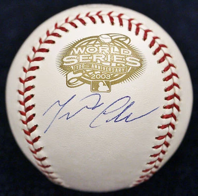 🔷 MIGUEL CABRERA ROOKIE YEAR 2003 WORLD SERIES SIGNED BASEBALL 03 MARLINS MINT - Image 1 of 4