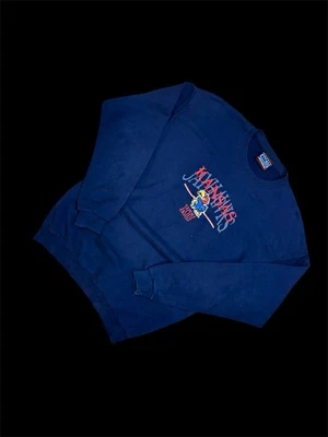 Vintage navy Crable Sportwear Kansas Jayhawks Heavyweight sweater Size L - Image 1 of 3