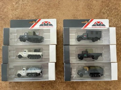 AMA Art Model Association Camion Militare Scala 1:87 HO Lotto di 6 - Immagine 1 di 4