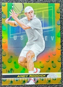 Andy Roddick 2024 Topps Cromo Tenis #104 Piña Refractor/75 (SP) - Imagen 1 de 2