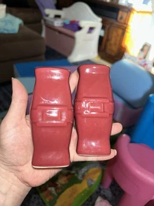 Longaberger Woven Traditions Square Salt & Pepper Shakers Paprika - Picture 1 of 3