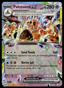 Pokemon TCG SV08: Surging Sparks #091/191 Palossand EX NM - Picture 1 of 2