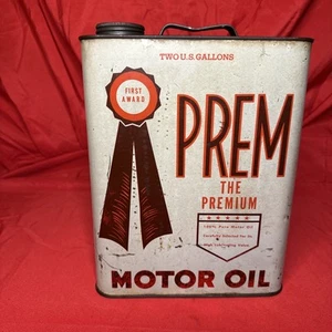Cool Prem Premium Primer Premio Cinta Gráfica 2 Dos Galones Aceite de Motor Lata Metálica - Imagen 1 de 7