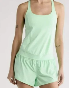 Free People x Hatch Lime Righteous Runsie One Piece Sz XS NWT - Picture 1 of 6