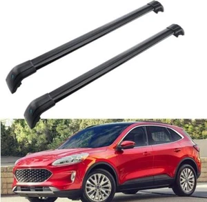 2Pcs Fits for Escape 2020 2021 Lockable Roof Rail Rack Cross Bars Crossbars - Foto 1 di 9