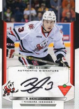 2015/16 Niagara IceDogs Autographs - BEN JONES