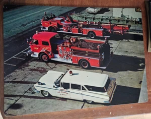 Camión ambulancia camión de bomberos 1965 foto SVE MT PROSPECT IL - Imagen 1 de 2
