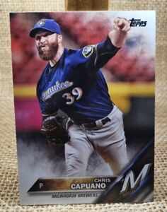 2016 Topps Update Chris Capuano Baseball Card US14 Brewers FREE S&H A8