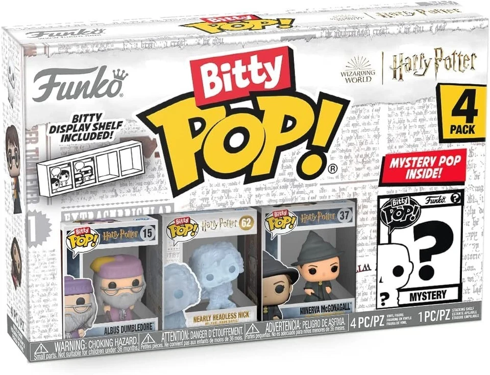 Funko Bitty POP! Harry Potter Series 1 Albus Dumbledore 4-pack Headless Nick etc - Image 1 of 1
