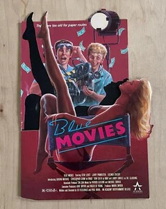 BLUE MOVIES (1988) Counter Display Standee Academy Ent VHS Video Store Promo New - Picture 1 of 10