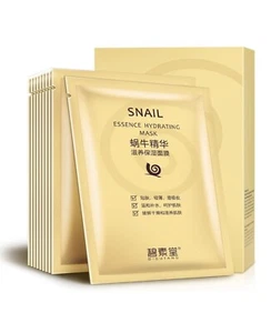 Dermal Mask Snail Sponge Sheet Mask Essence Facial - Snail (10pk) USA Ship - Picture 1 of 18