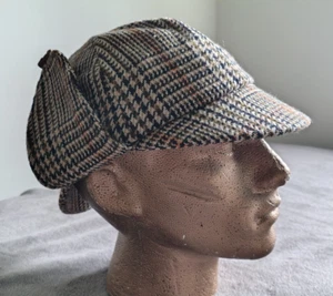 Vintage Deer Stalker Sherlock-Style Hat Made By KHL Made in GB - Picture 1 of 12