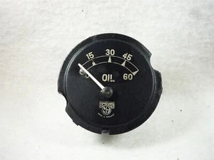 Standard Little Nine 9 Oil Pressure Gauge 10 12 20 Flying Big Humber SS Jaguar - Imagen 1 de 9