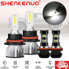 For Nissan Juke 2011 2012 2013-2014 4x 9007+11 LED Headlight+Fog Light Bulbs Kit Nissan JUKE
