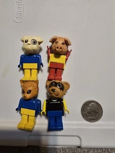 Boris Bulldog Ricky Raccoon Patricia Piglet Cornelius Cat Lego Fabuland Lot - Bild 1 von 2