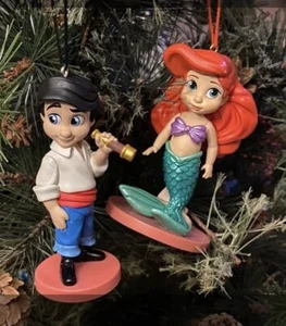 Disney Junge Arielle und Eric von der kleinen Meerjungfrau Weihnachtsschmuck Animator - Bild 1 von 1