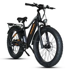 AOSTIRMOTOR 26" 750W Electric Bike Fat Tire 48V 15AH Removable Lithium Battery 