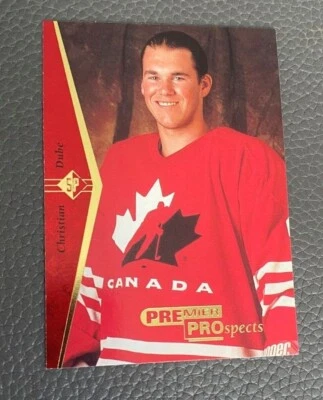 1994-95 Upperdeck SP #179 Christian Dube Rookie Canada - Image 1 of 2