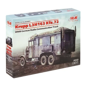ICM 35462 Scale model kit car 1:35 Krupp L3H163 Kfz.72 WWII German radio truck - Picture 1 of 24