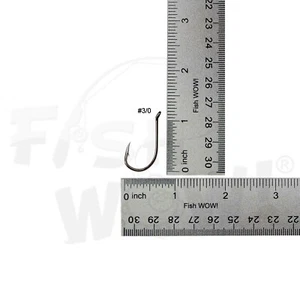 Fisch WOW!® Angeln Oktopus Haken Größe 3/0 schwarz Nickel Menge wählbar 20 50 100 Posten - Bild 1 von 7