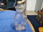 Vintage 1950s Snow Crest Beverages Glass Bear Jar