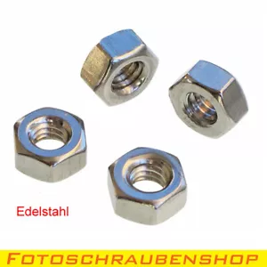 ¼"-Edelstahl-Sechskantmuttern (Fotogewinde, Stativgewinde, Fotomutter, Kamera) - Bild 1 von 1