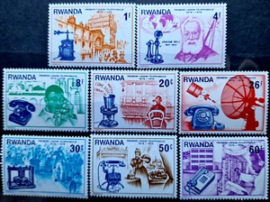 Rwanda 1976 - MNH - Comunication - 8 Stamps Full Set - Picture 1 of 7