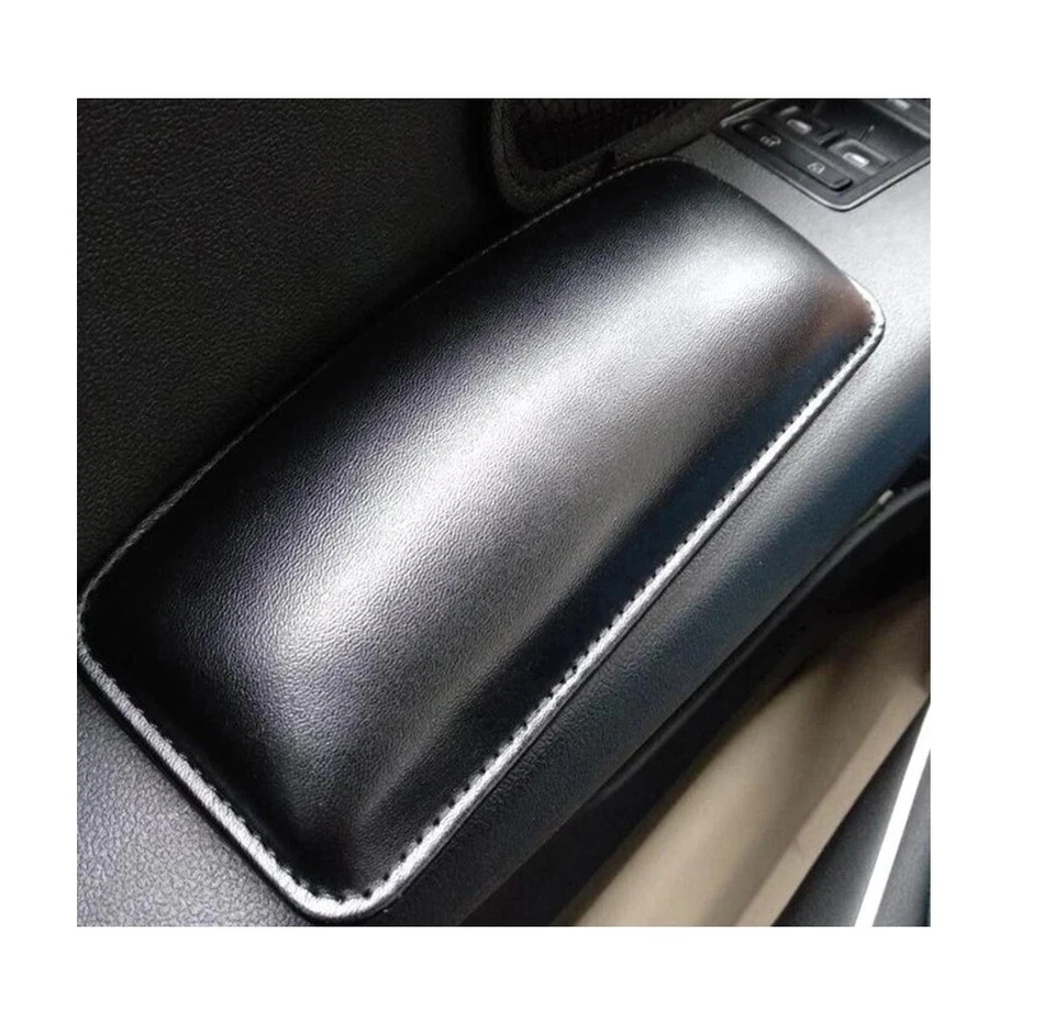 Almohada de cojín de codo con reposabrazos de cuero suave negro para modelos seleccionados de Acura Foto 1 de 2