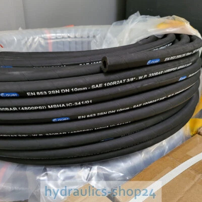 AUER HYDRAULICS Hydraulikschlauch Meterware 2SN 2-lagig DN06, DN10, DN12 Schlauch Länge wählbar