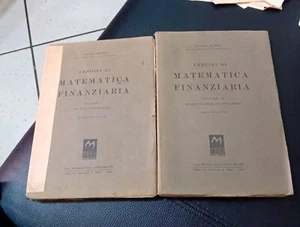 Lezioni Di Matematica Finanziaria 2 Volumi 1945 - Foto 1 di 17