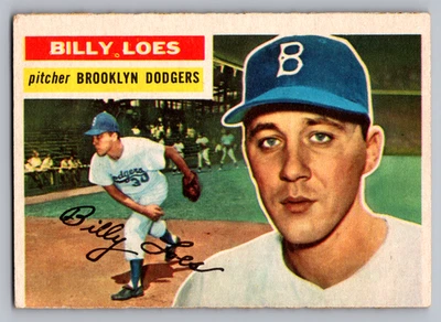Topps #270 1956 Billy Loes Brooklyn Dodgers Foto 1 de 3