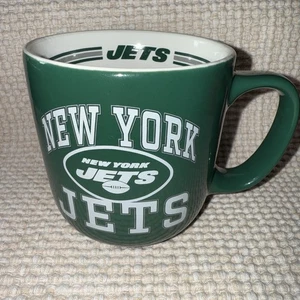 New York Jets Logo Brand NFL 15oz Stripe Mug - Picture 1 of 5