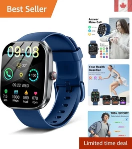 Stylish 1.91'' Smartwatch with Bluetooth Calling & 120+ Sport Modes - Blue - Photo 1 sur 9