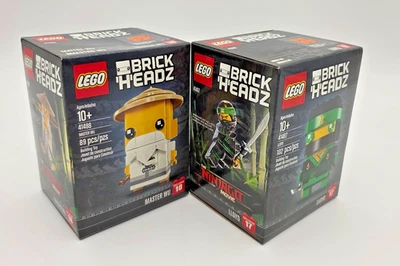 LEGO BrickHeadz Ninjago lote - Lloyd (41487) y Master Wu (41488)🔥Nuevo y Precintado🔥 Foto 1 de 4
