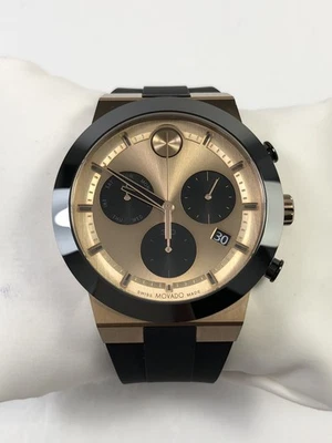 Relógio de borracha masculino Movado Bold Fusion cronógrafo quartzo bronze mostrador 3600854 - Imagem 1 de 4