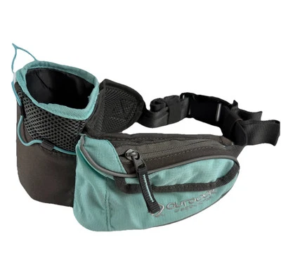 Outdoor Products Fanny Pack Water Bottle Holder Zip Running Waist Pack Blue Adj. - Image 1 of 4