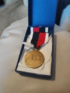 Original Boxed Full Sized US Army of Occupation Medal Bars D L Auld - Picture 1 of 6