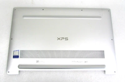 OEM Dell XPS 9370/9380 Laptop Bottom Base Case Silver Metal Assembly HUS19 X3DF2 - Image 1 of 3
