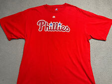 Philadelphia Phillies Shirt Adult 2XL Red Short Sleeve Crewneck Pence 3 MLB