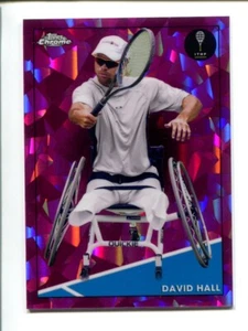 2021 Topps Chrome Sapphire Edition Fuchsia #27  David Hall #/299 🎾 - Picture 1 of 2